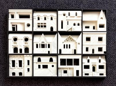 DECORATION MURALE - GROUPED HOUSES