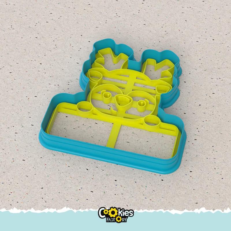 SET TAGNAME PLAQUE CHRISTMAS COOKIE CUTTER