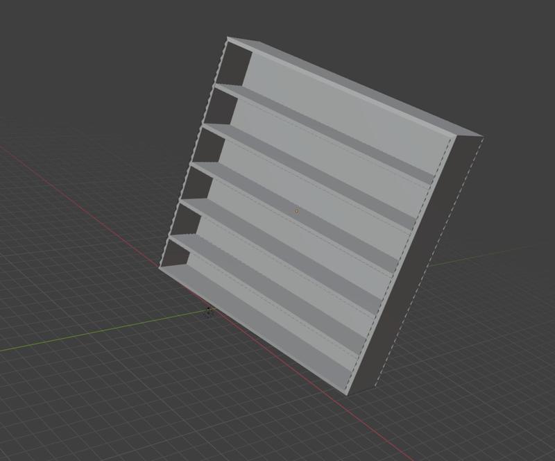 Simple Empty Bookshelf