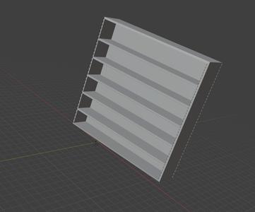 Simple Empty Bookshelf