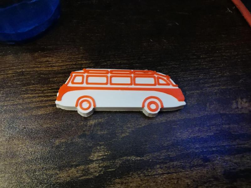 Vintage Setra Bus Fridge/Whiteboard Magnet