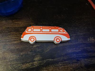 Vintage Setra Bus Fridge/Whiteboard Magnet
