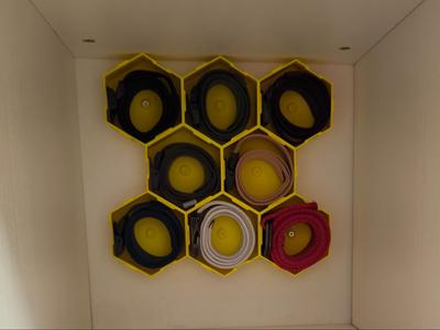HEX Belt Organizer - Wardrobe Belt Compartments
