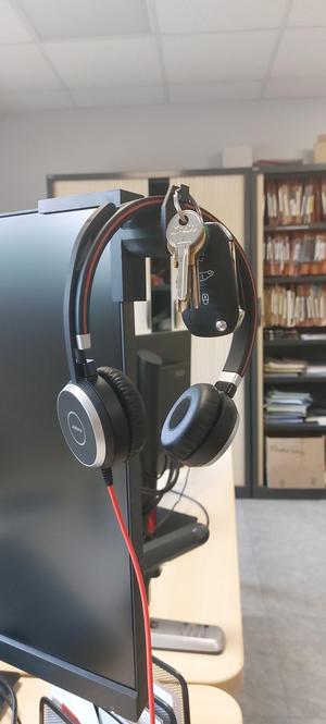 Office headset holder