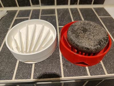 Circular Shampoo bar soap dish