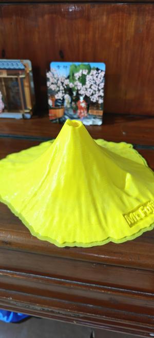 Mt. Fuji with pocket to put baking soda / Vinegar