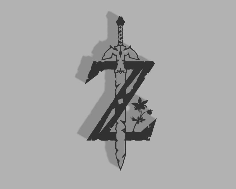 Zelda Logo Wall art Figure 1