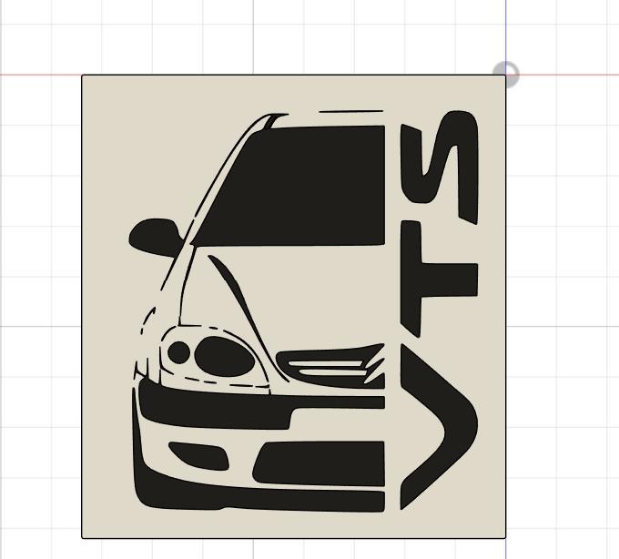 wall art citroen saxo vts