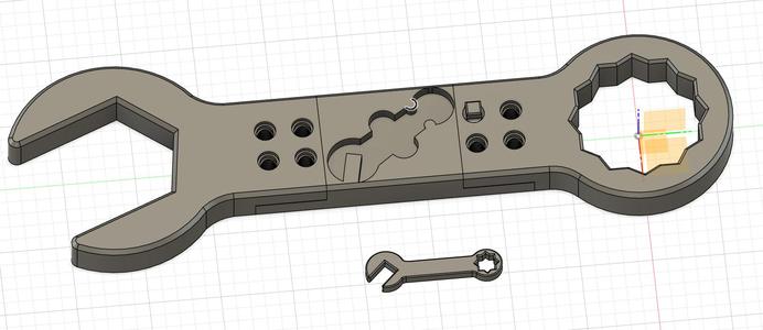 Gigantic Wrench (80mm) for "Oversized Bolt & Nut"