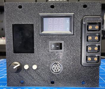 2.5U 19 inch rack front panel mount for AxxSolder 3.0 and mean well LRS-150-24 power supply