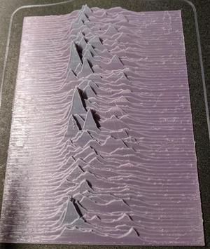 Tactile Album Art: Joy Division "Unknown Pleasures"