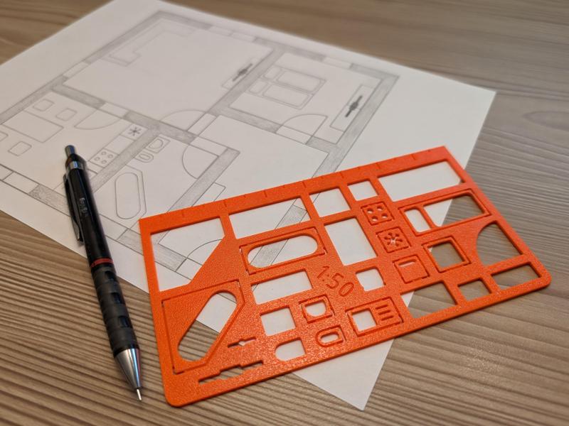 Template with furnitures for your apartment