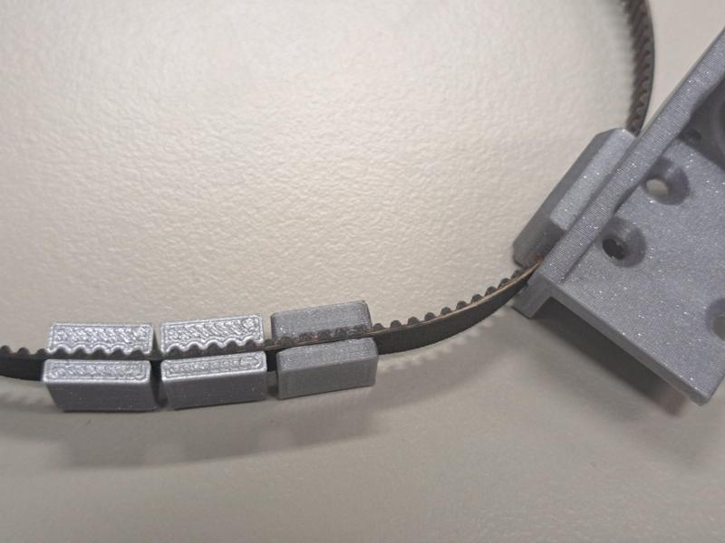 GT2 timing belt tooth template