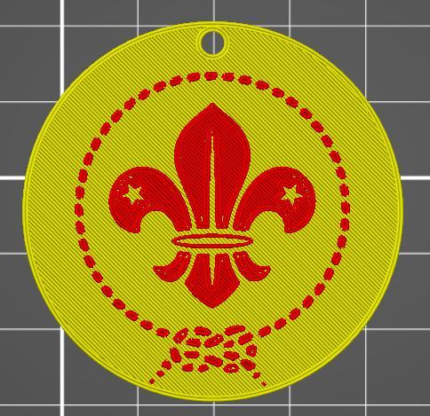 Flor de Lis - Llavero