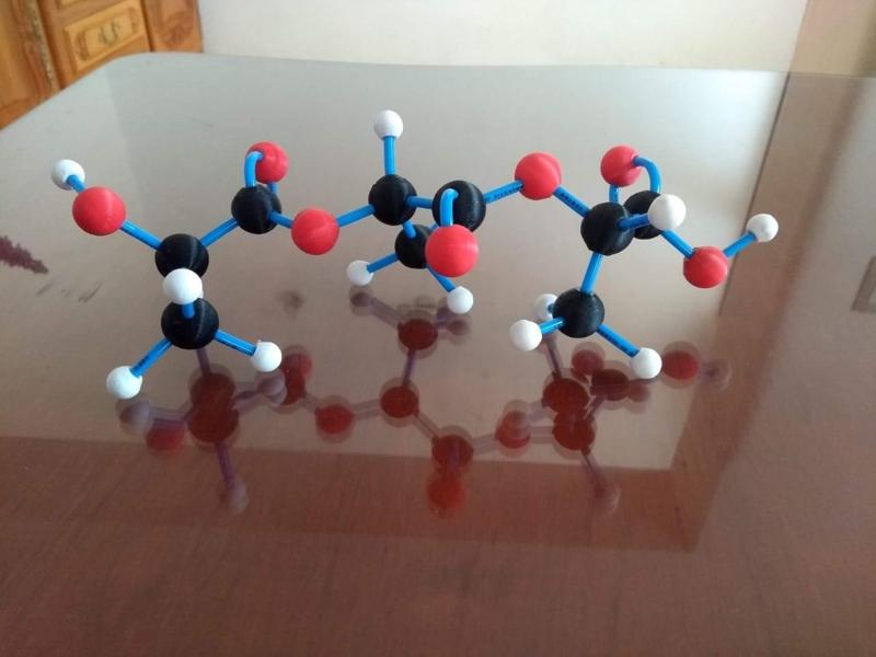 PLA Molecular Structure. - Estructura Molecular PLA