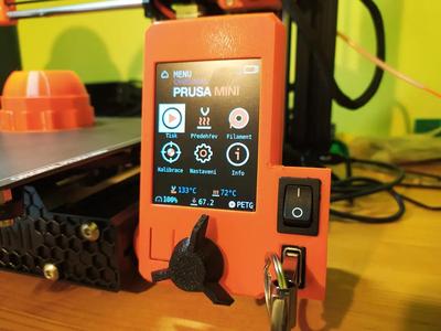 Mini/+ LCD cover with usb and switch.