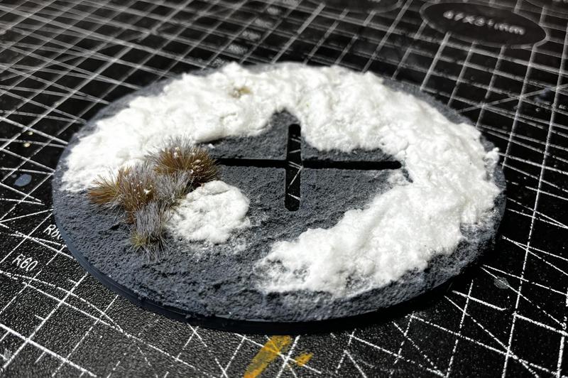 Warhammer 40k 120x90 Oval Flying Base with slot