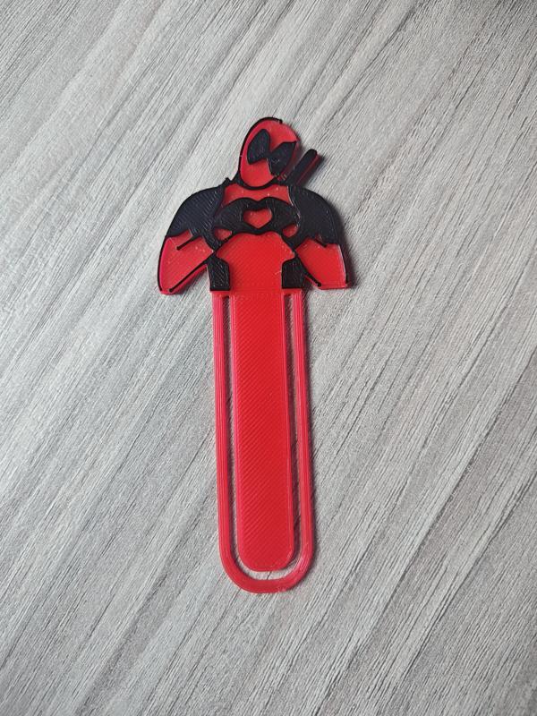 Señalador marcador de libros Deadpoll