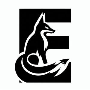 Fox alphabet: Letter E (version 5)