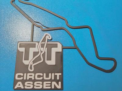 Circuit TT Assen Track Map Wall Art