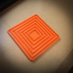 Concentric Square Coaster