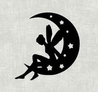 Disney tinkerbell moon wall art