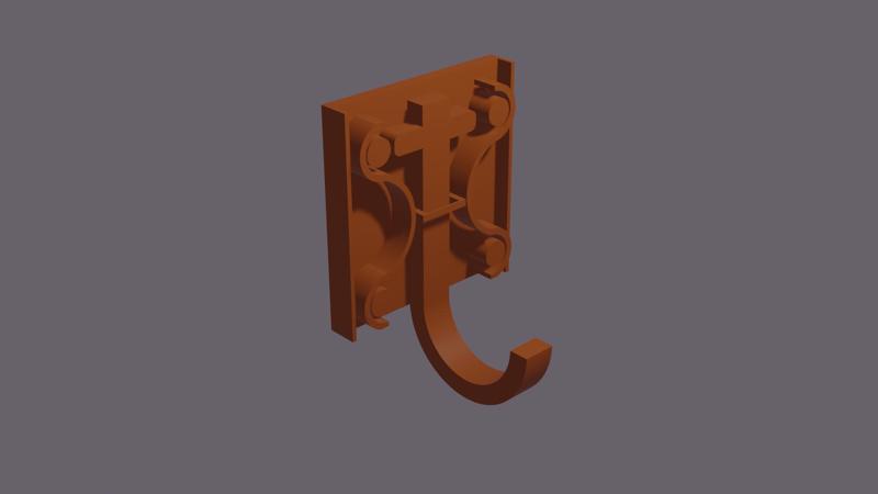 Spring mechanism with hook