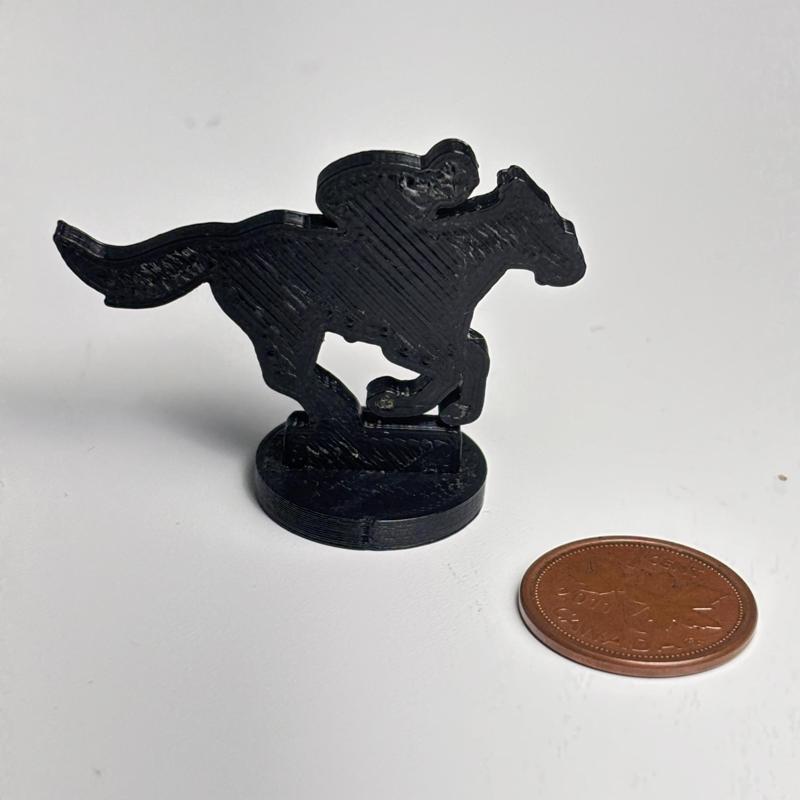 Horse Race Meeple Game Board Token
