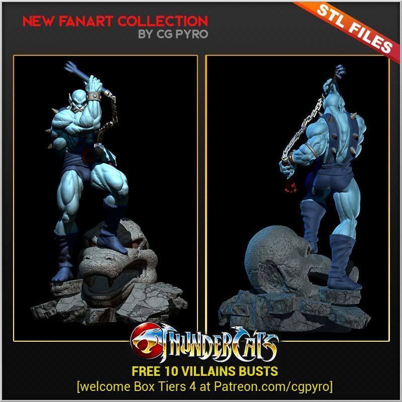 Thundercats Panthro STL for 3D printing Fanart Term 28 3D print model