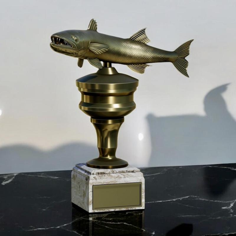fish great barracuda / Sphyraena barracuda trophy cup for 3d printing