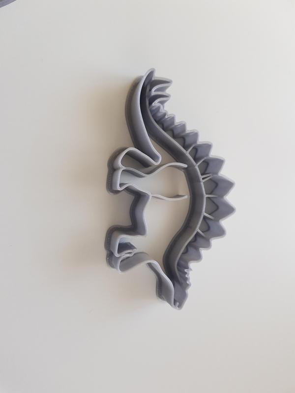 Stegosaurus shaped cookie cutter