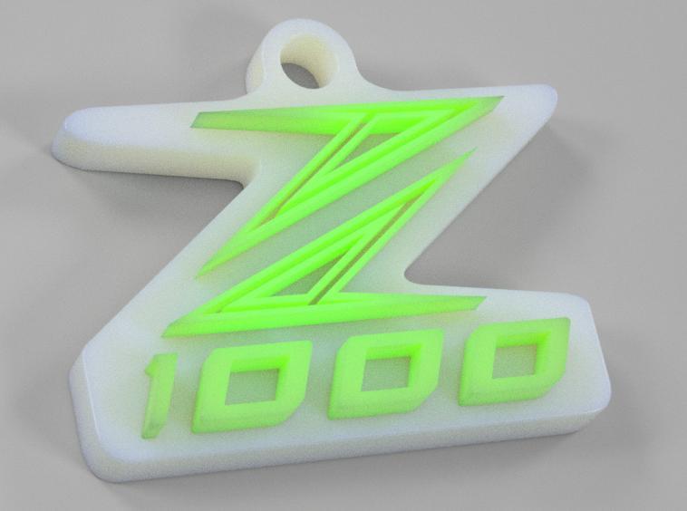 Kawasaki Z1000 keychain bi-color