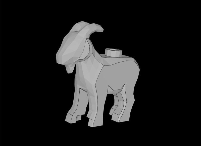 Lego Compatible (95341.dat) Animal Goat