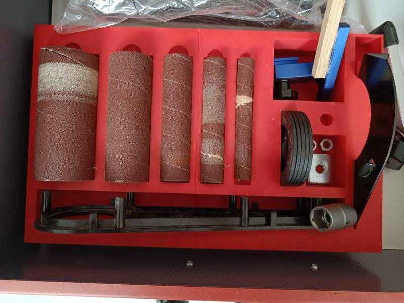 Aufbewahrung für Zubehör Scheppach Schleifmaschine