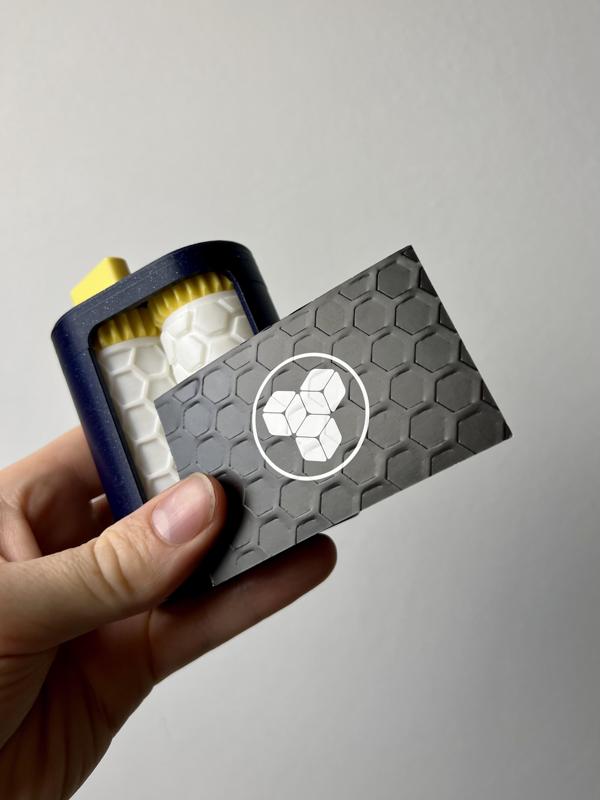 Hexagons - Business Card Embosser Roller