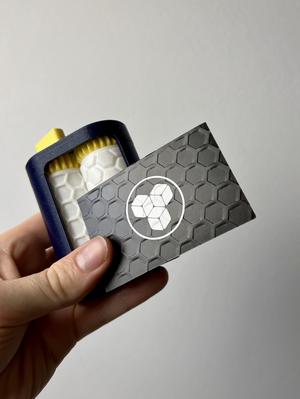 Hexagons - Business Card Embosser Roller