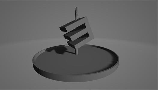 Eminem's "E" as a fountain