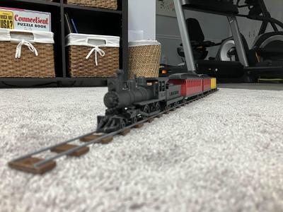 Little Old and Slow Train and Cars