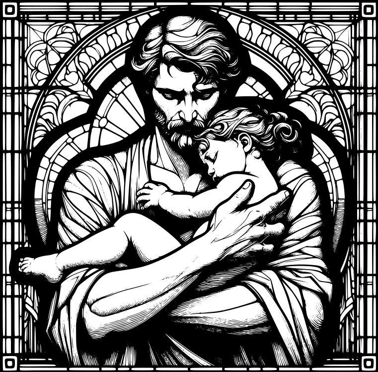 Wall art: Fatherly love 2