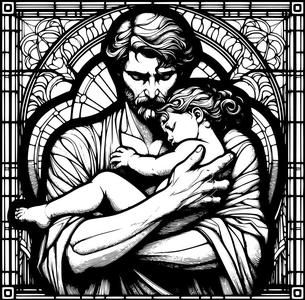 Wall art: Fatherly love 2