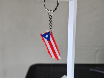 Puerto Rican Flag Keychain