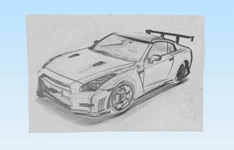 Nissan GTR 3D Potrait