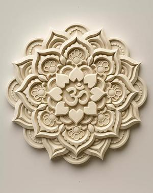 Mandala Om Relief