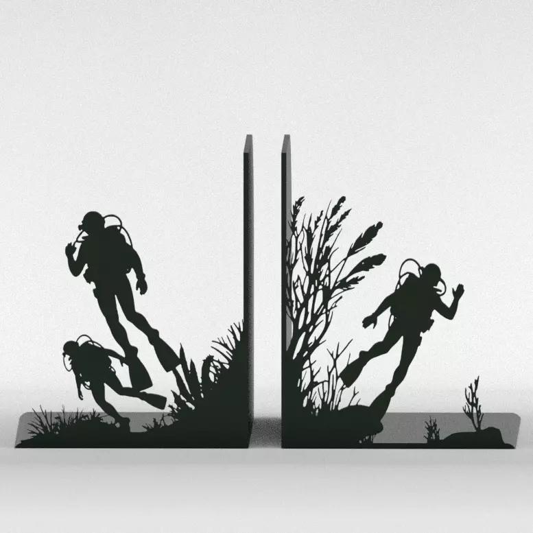 Divers Bookends