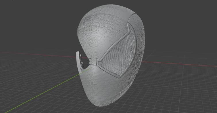 Extra High Quality Textured Scarlet Spider Helmet for Small and Large Printers