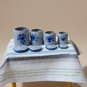 Miniature Stoneware Jar with Lid in 1:12 scale