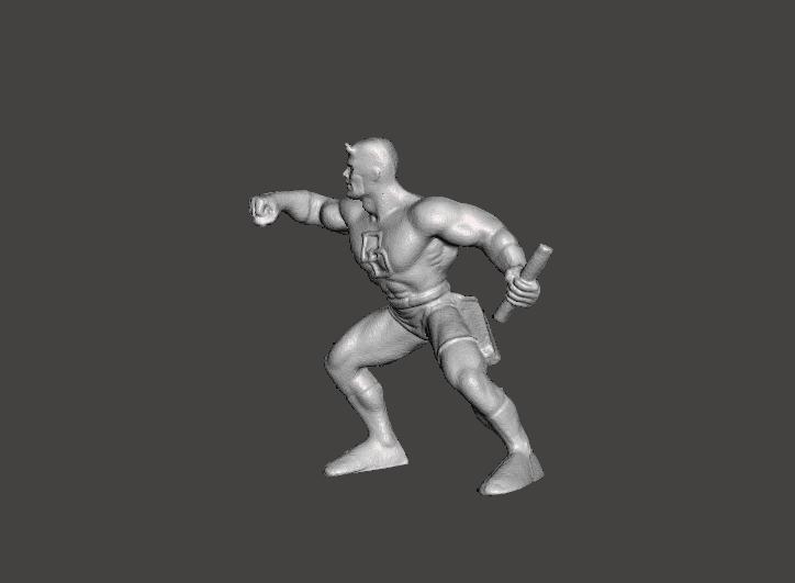 PVC FIGURE OF MARVEL SUPER HEROES OF THE 80'S DAREDEVIL YOLANDA COMANSI .STL .OBJ