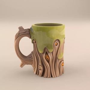 Fantasy Stump Planter and Containrt 3D Model STL