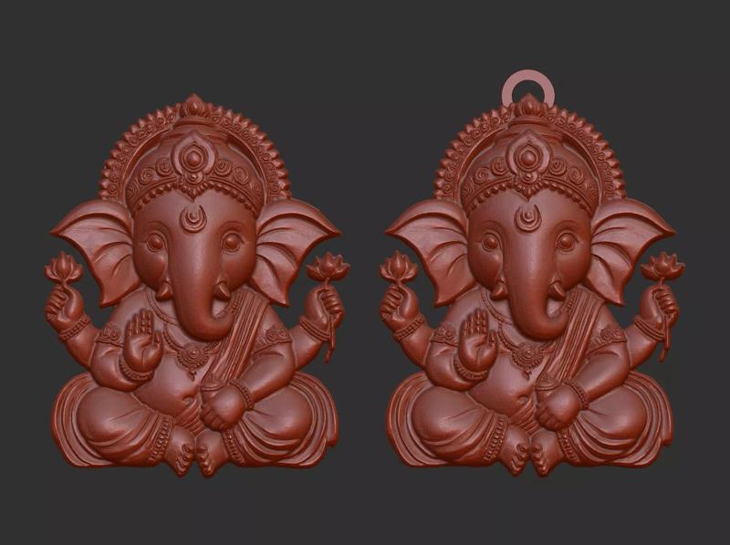 Lord ganesha pentant and cnc model