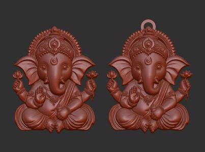 Lord ganesha pentant and cnc model